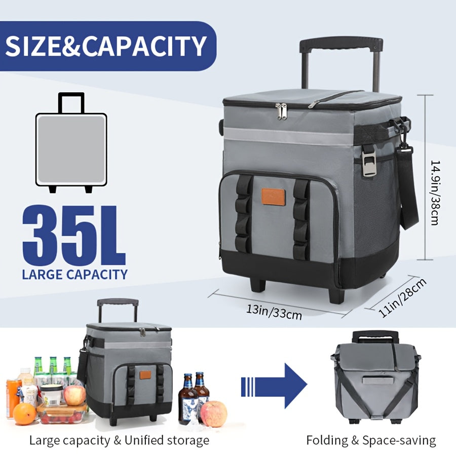 Rolling Insulated Refrigerated Truck Cooler Bag
